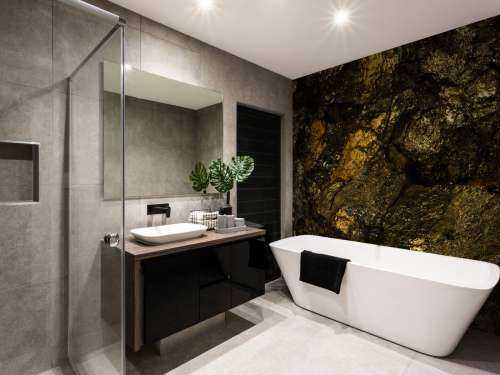 Stone with gold