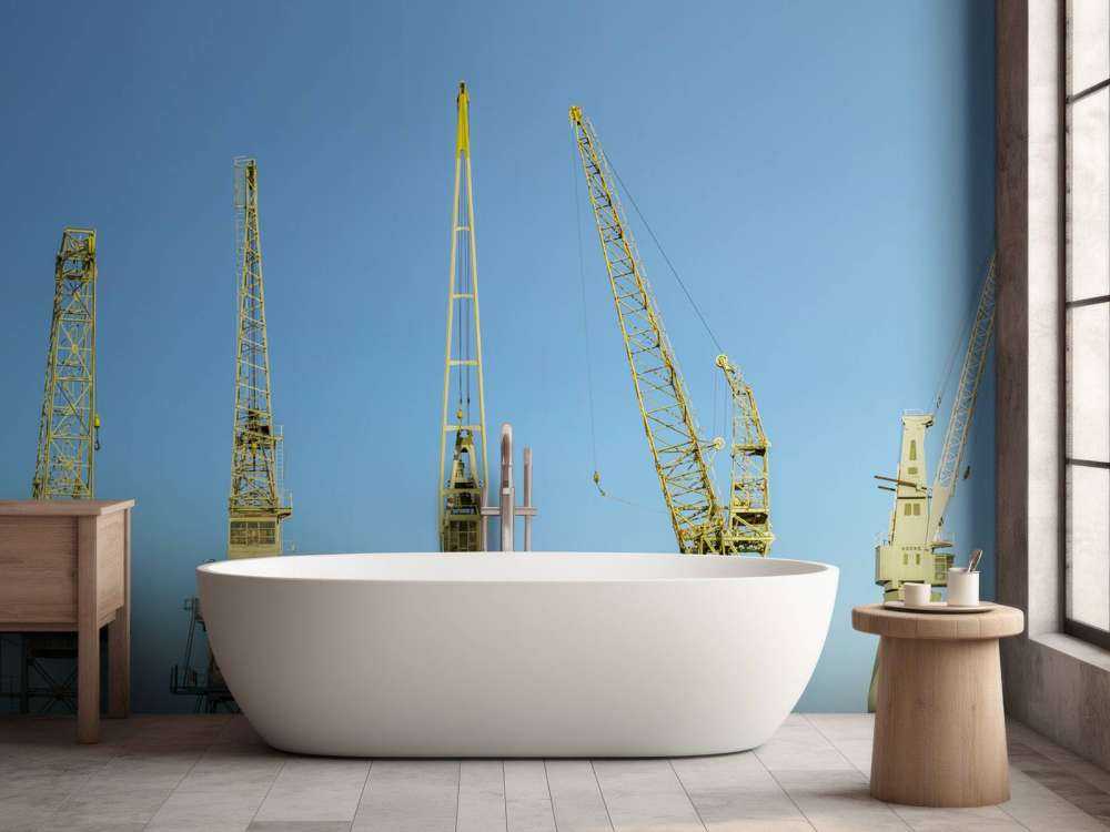 Kranen in de haven van Antwerpen