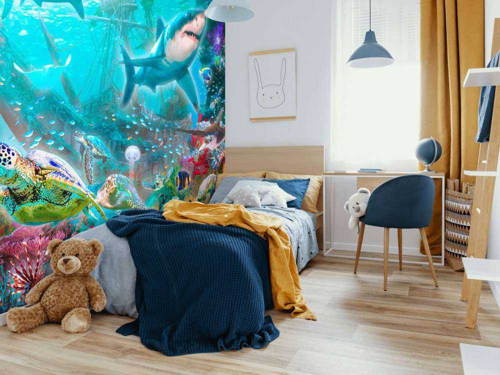 Sharks And Pirate Wreck