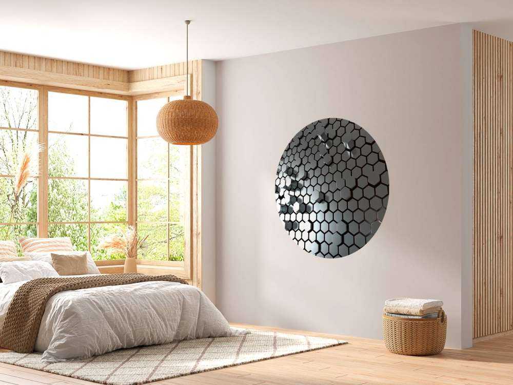 Hexagonal metal plate