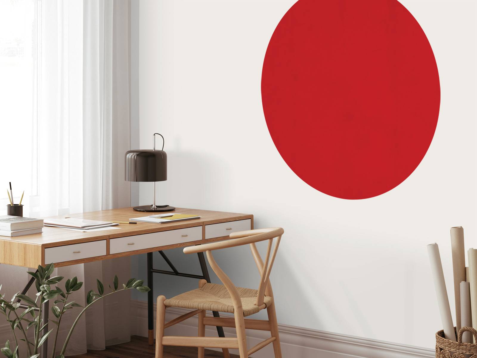 Ruby red concrete
