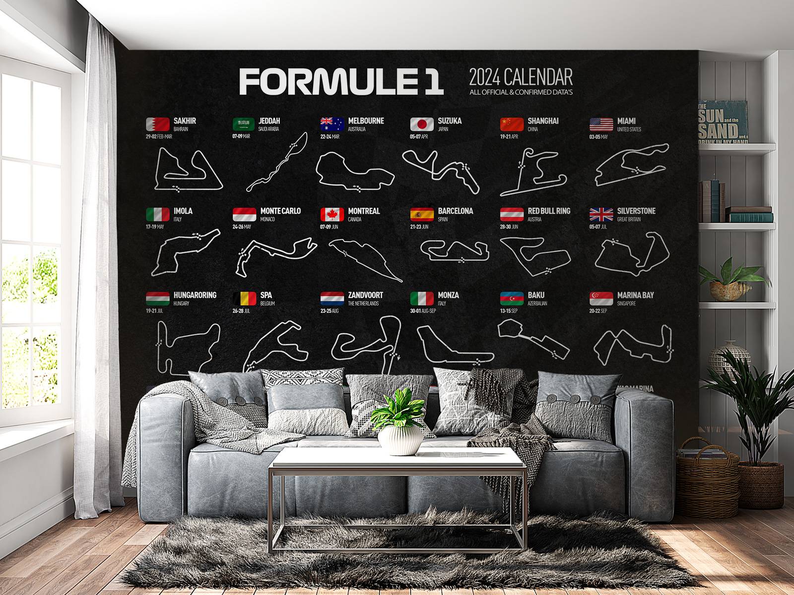 Formula 1 2024 - Date map