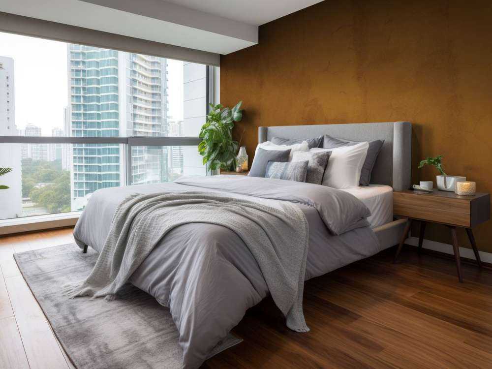 Liver brown concrete