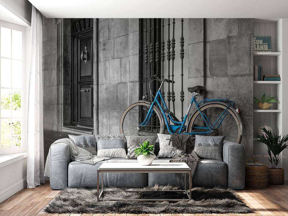 Old blue bike