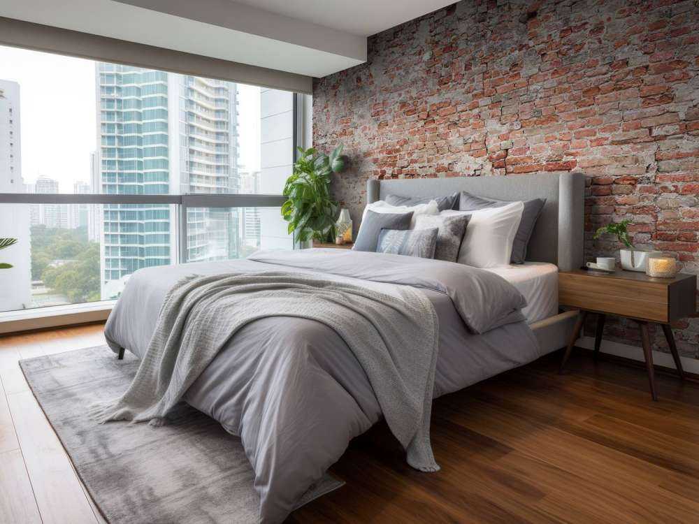 Crumbling brick wall