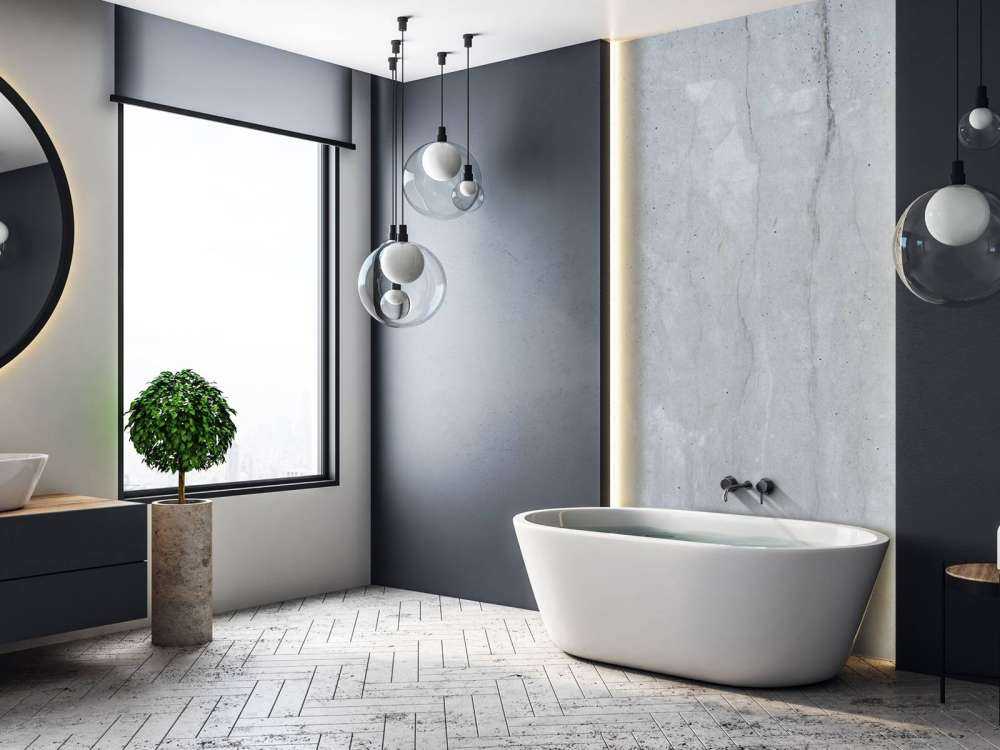 Grijze betonnen muur