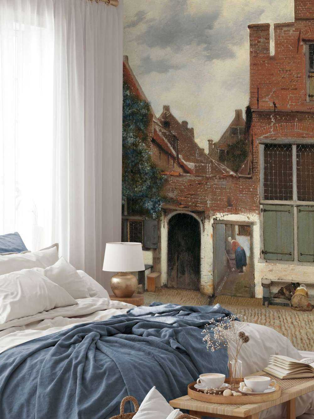 Gezicht op huizen in Delft