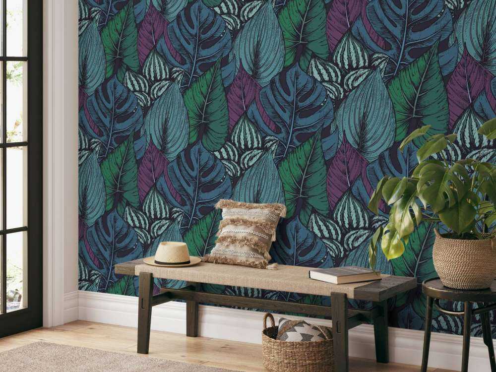 Tropical leaf pattern