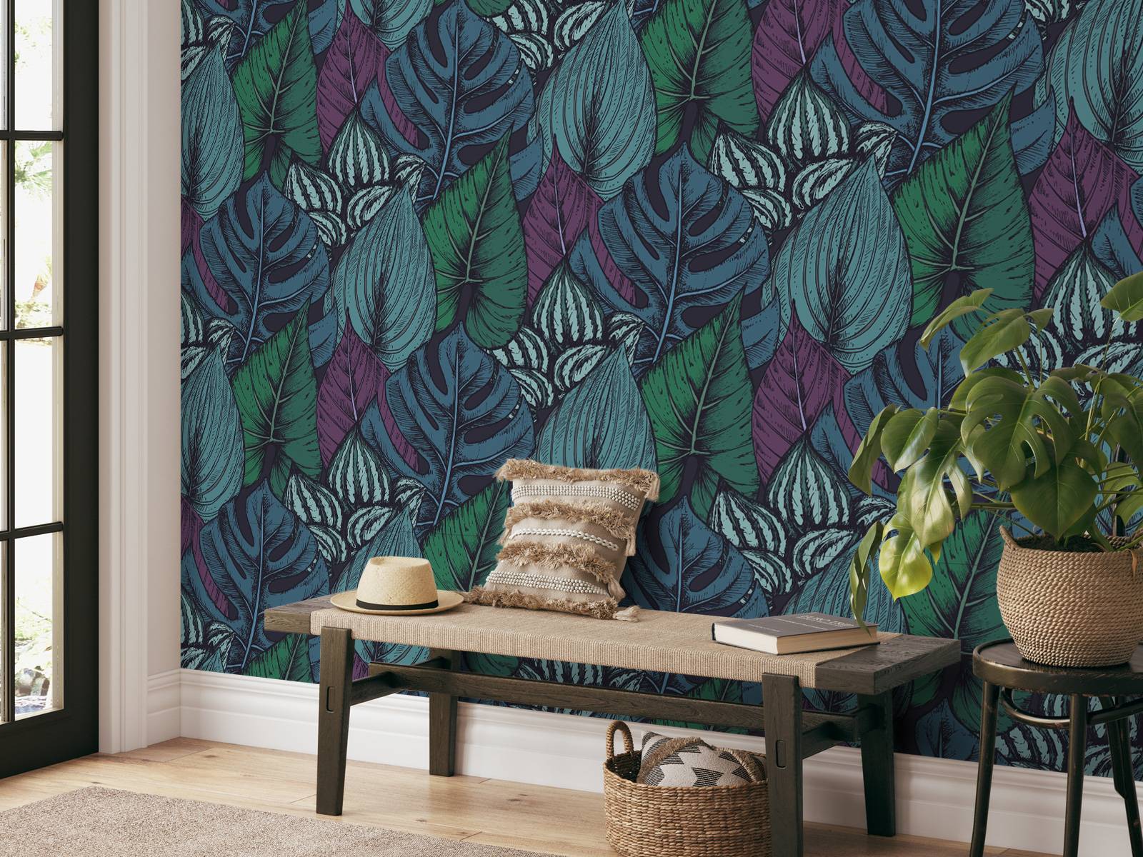 Tropical leaf pattern