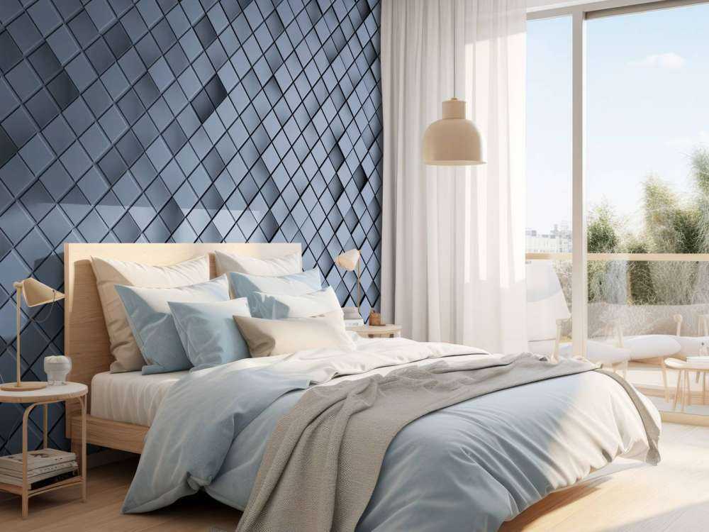 Blue 3D tiles