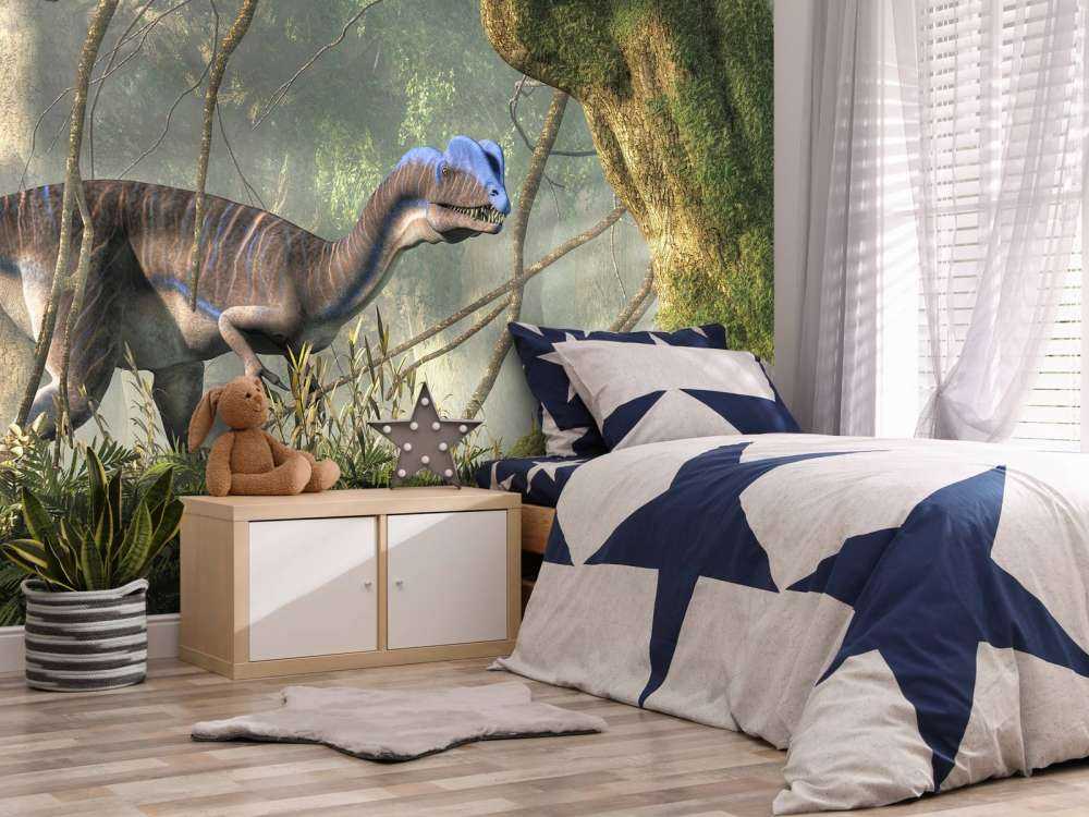 Dinosaurs in the forest