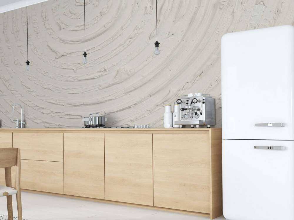 Round shapes and lines in off white