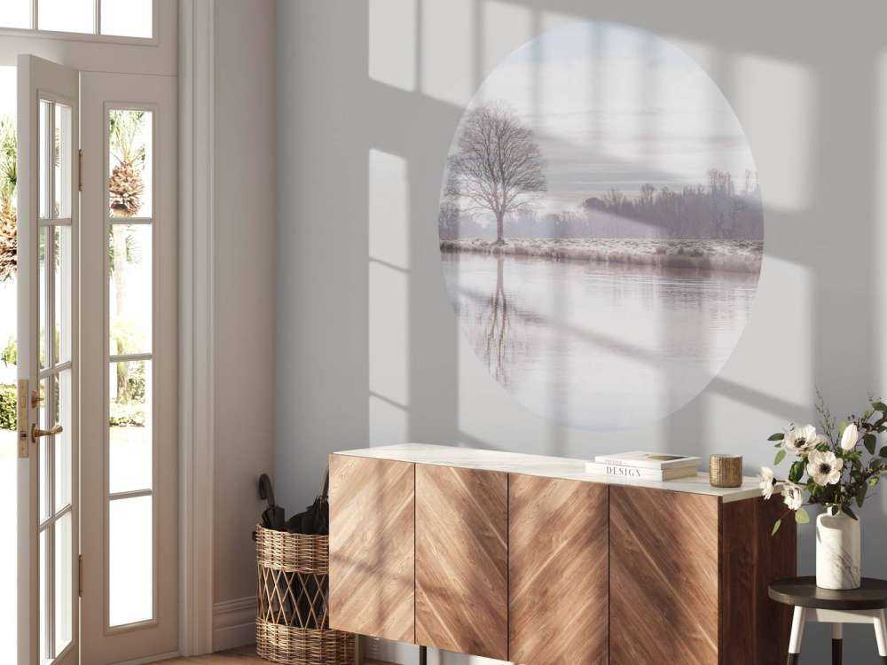 Abandoned winter landscape