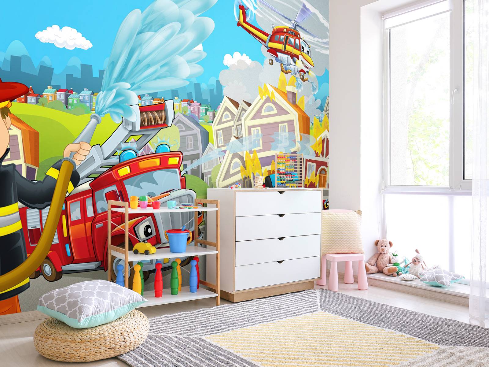 Children's room fire brigade