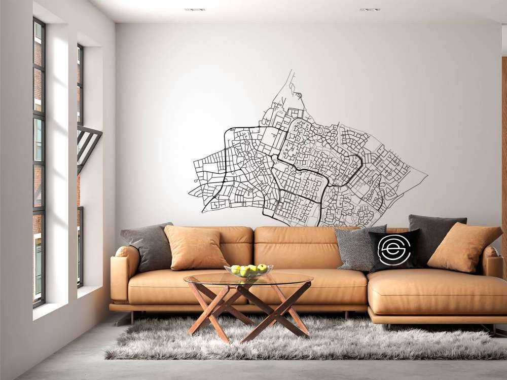 Plattegrond van Huizen, wit 