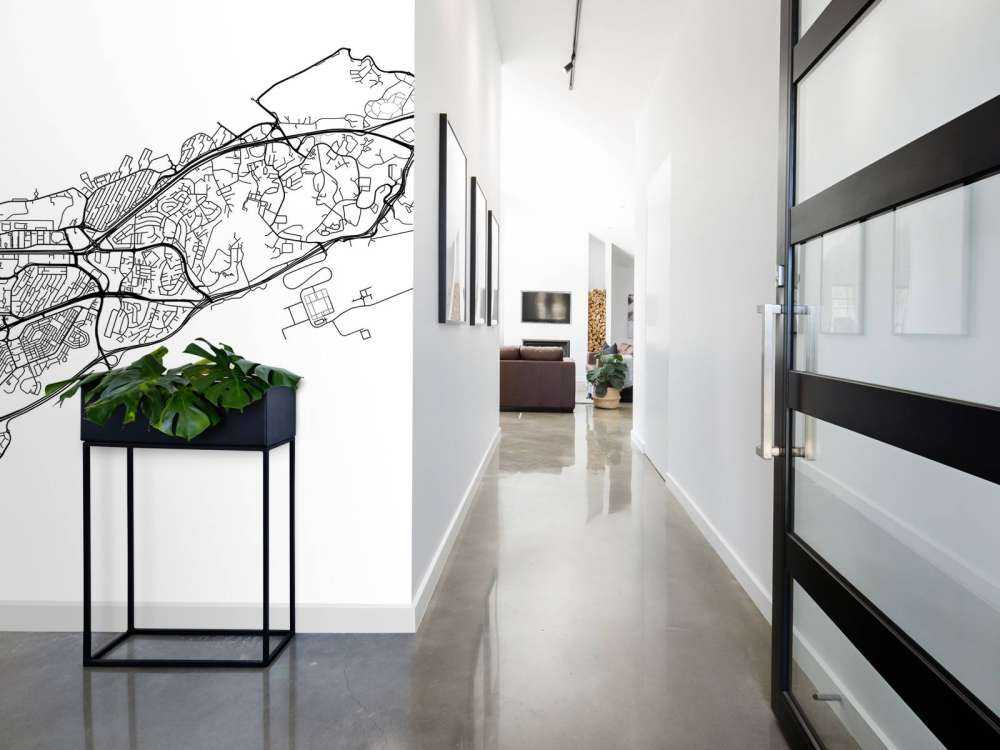 Plattegrond van Muscat, wit 