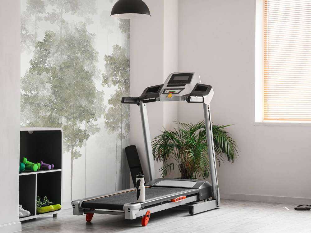 Drawn forest in the mist