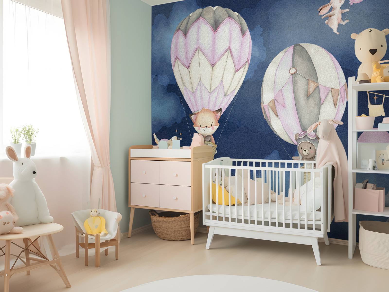 Flying animals pink