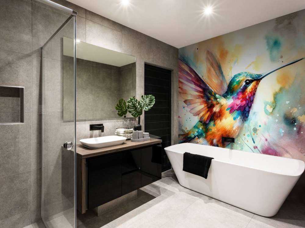 Iridescent Hummingbird Mid Flight