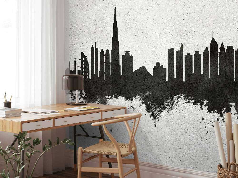 Watercolor skyline, Dubai