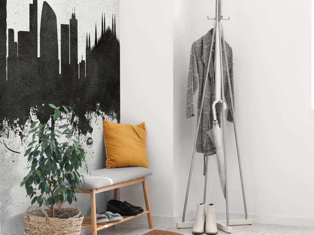 Watercolor skyline, Milan