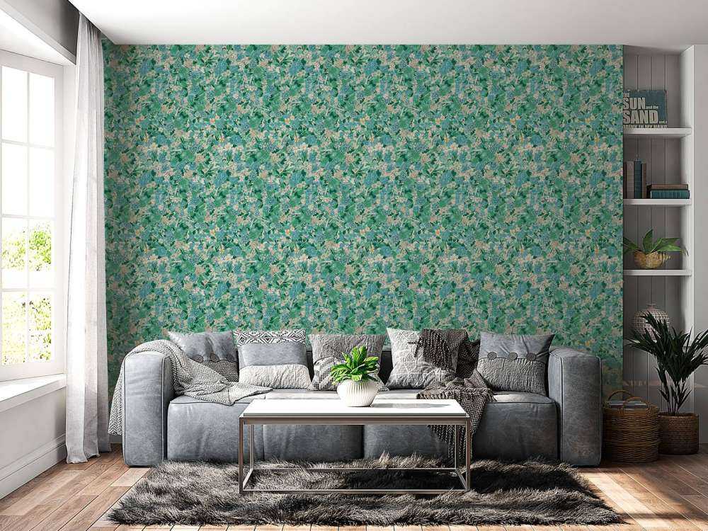 Floral Blossom Green