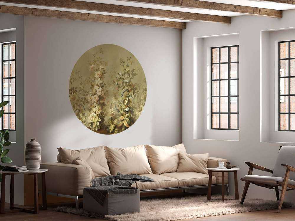 Vintage Olive Green Clematis