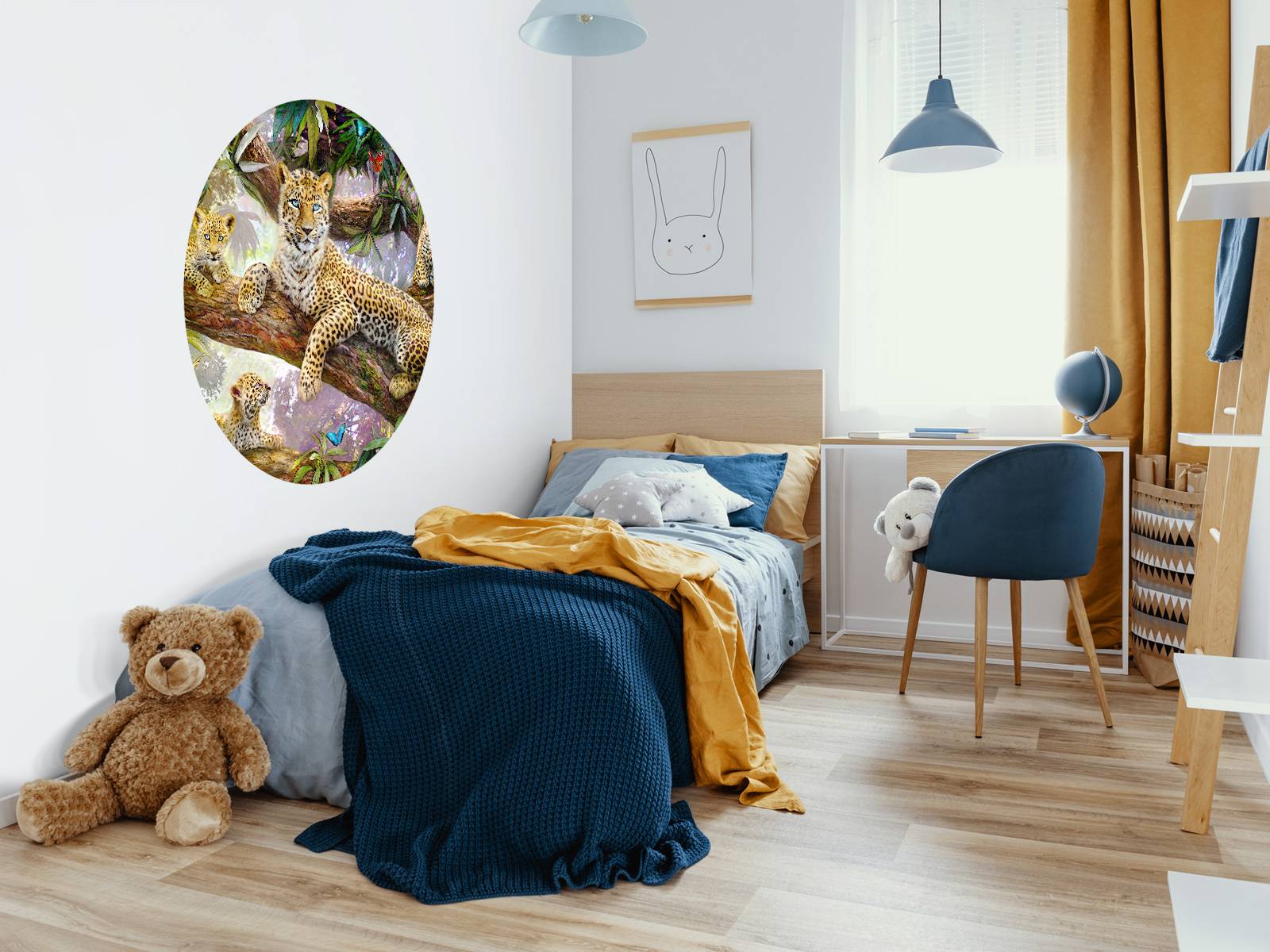 Wallpaper Mural - Tree Top Leopard Family - Photo Wallpaper
