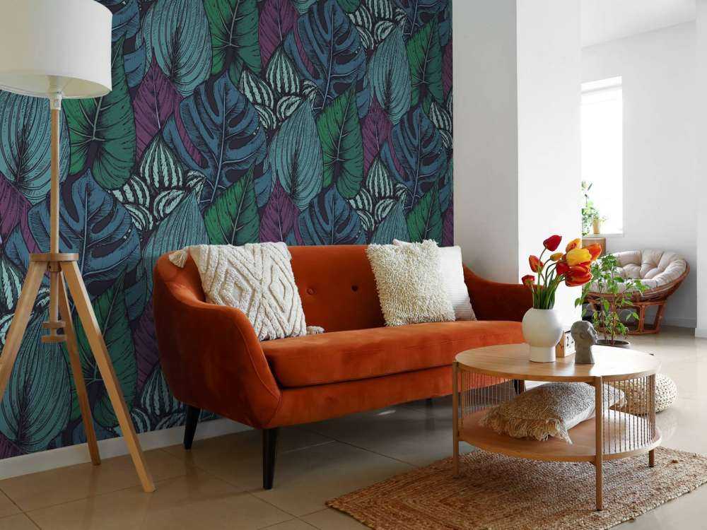 Tropical leaf pattern