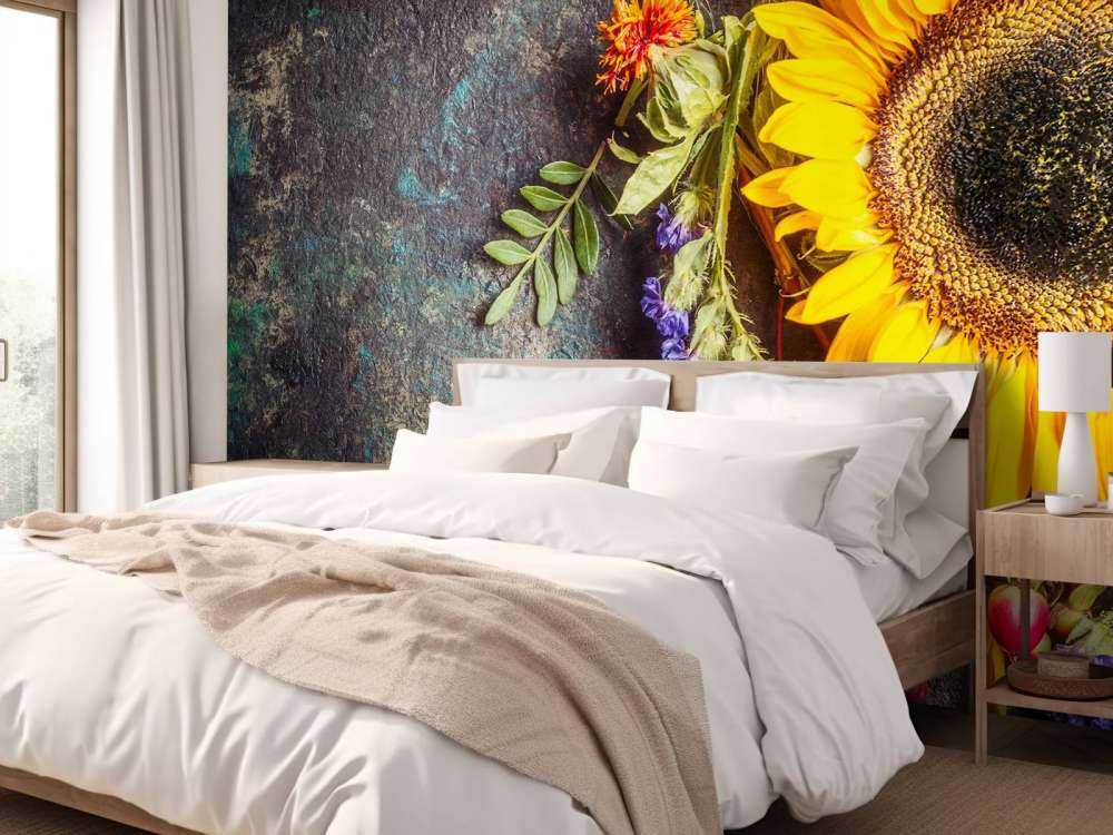 Floral autumn statue