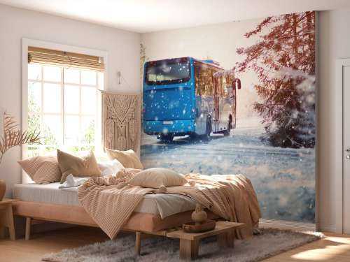 Bus in winter