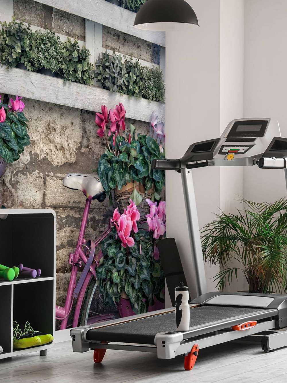 Vintage bike with flowers