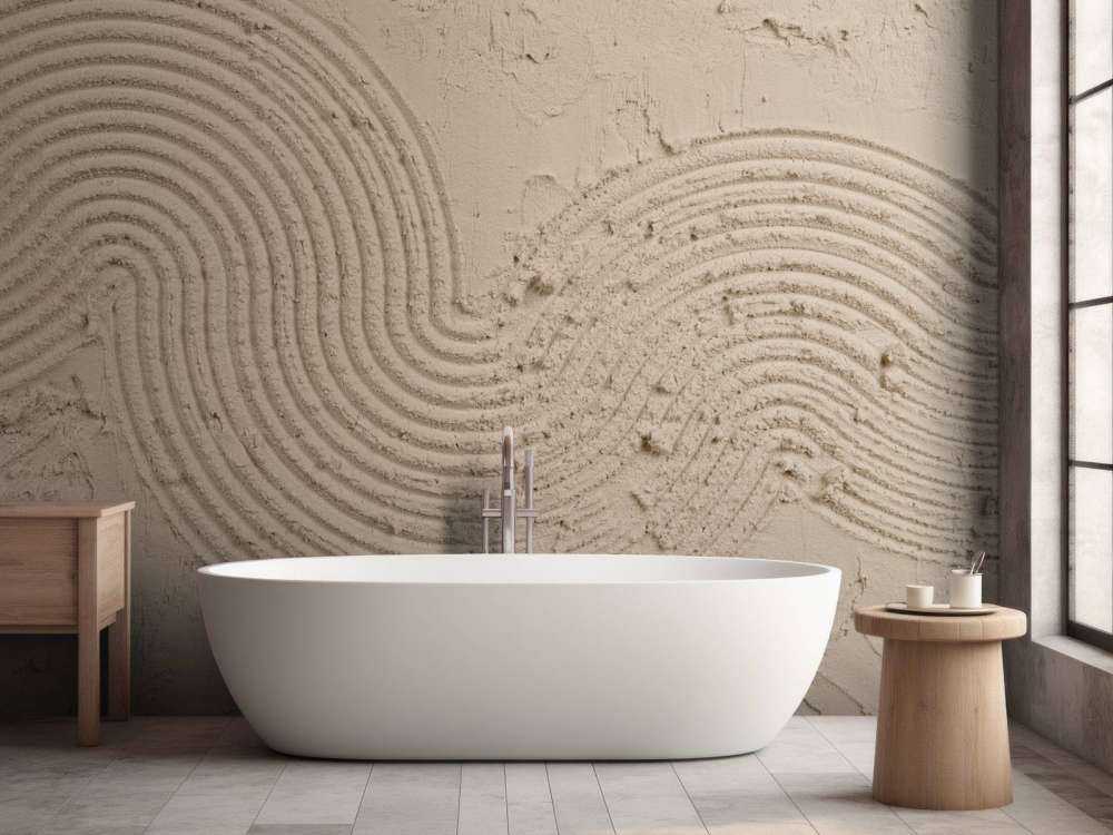 Texture art in taupe