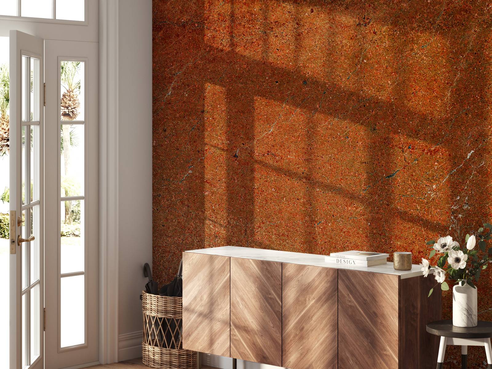 Orange marble