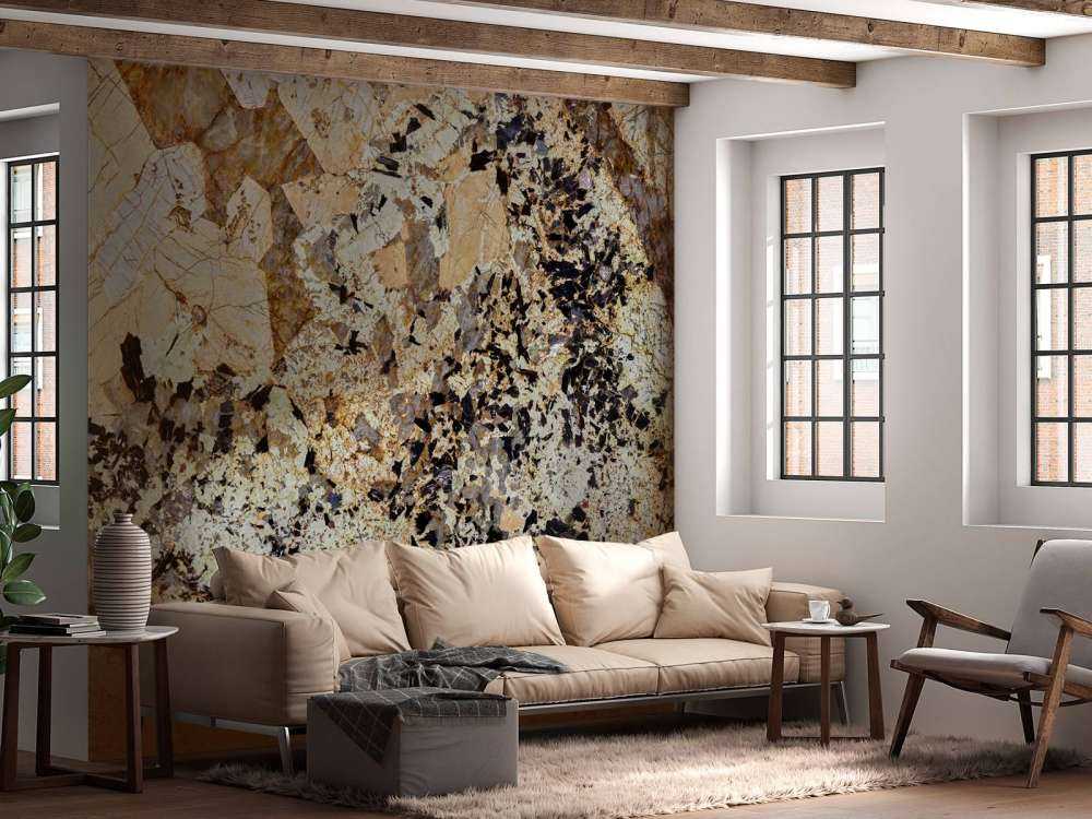 Brown coloured marble