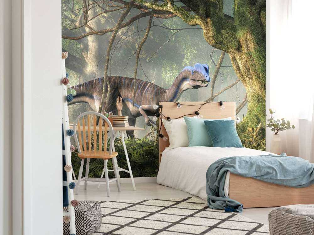 Dinosaurs in the forest