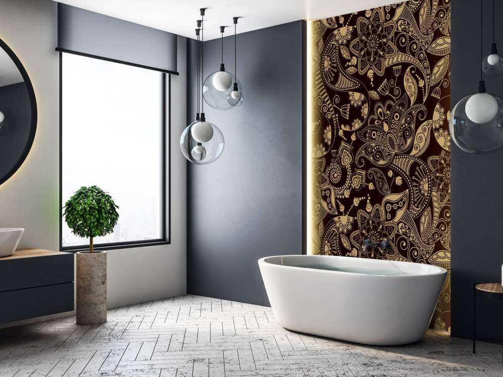 Golden flower patterns