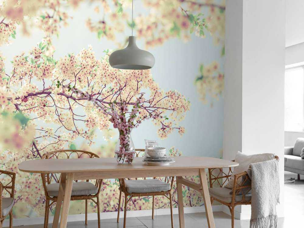 Blossom flowers with vintage look