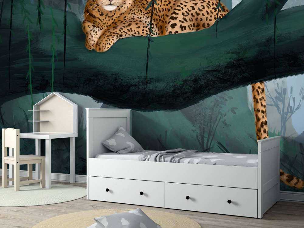 Cheetah on a branch