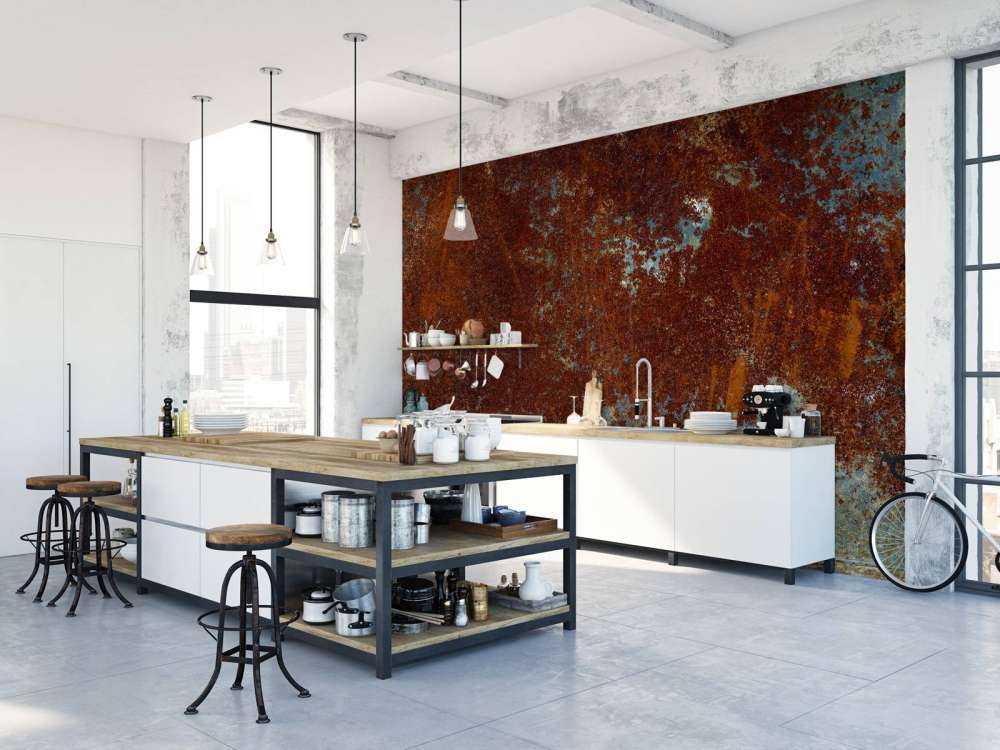 Rusty metal structure