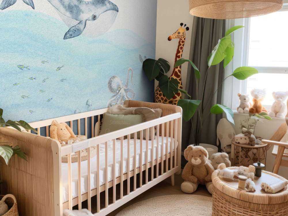 Underwater world with a whale