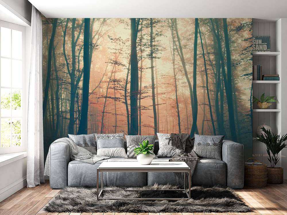 Vintage color forest