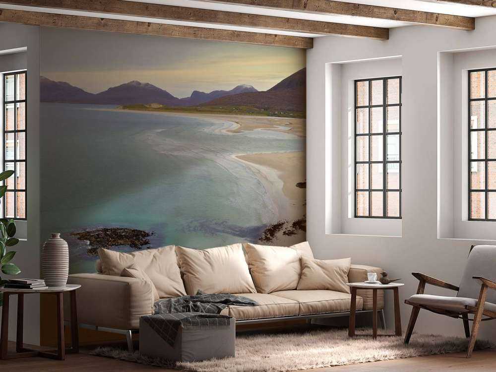 Sea and mountains along the coastline