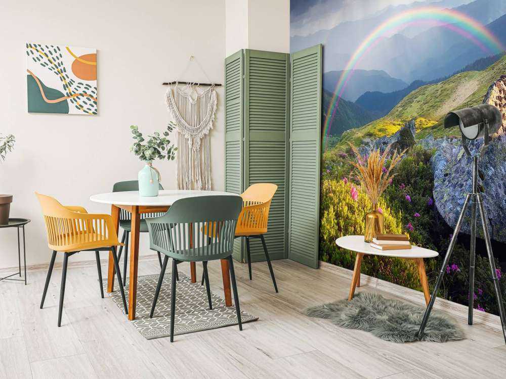 Landscape with flowers