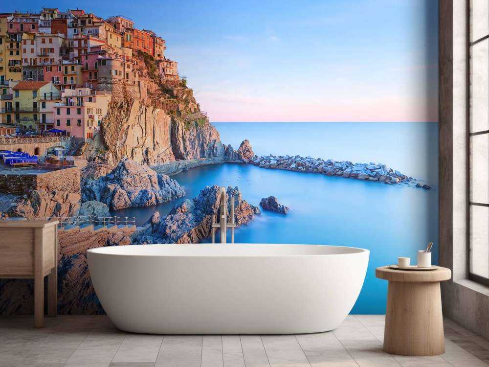 Village on a rock in Italy