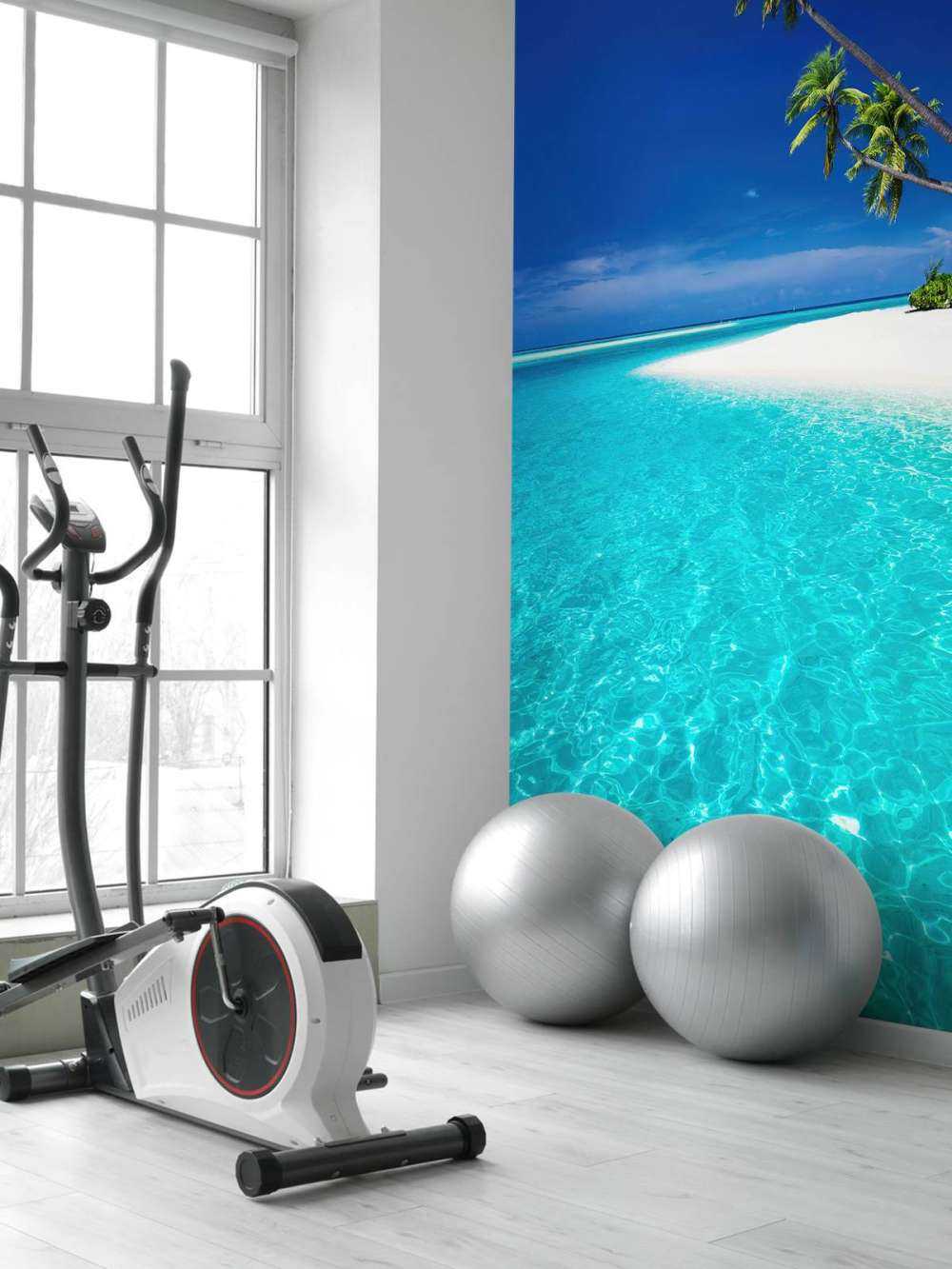 Palm trees in the lagoon