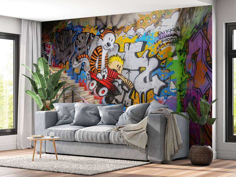 Graffiti with stairs