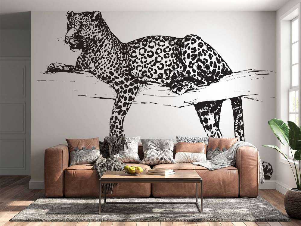 Drawn leopard
