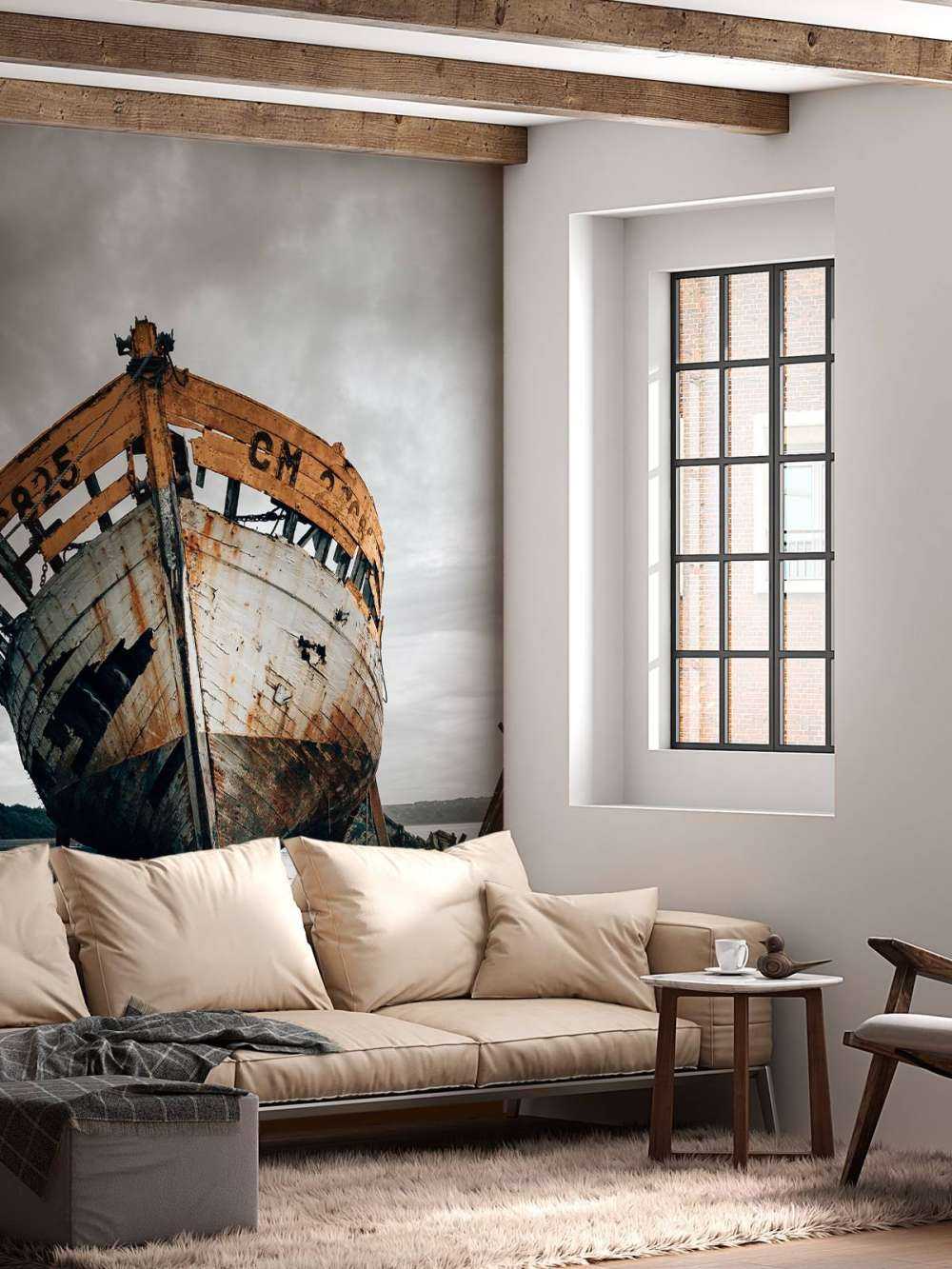 Old rusty ship wreck