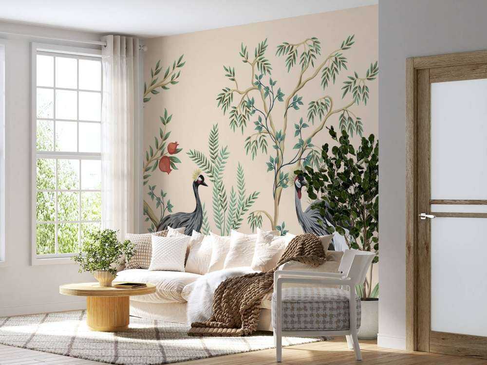 Illustratie van kraanvogels